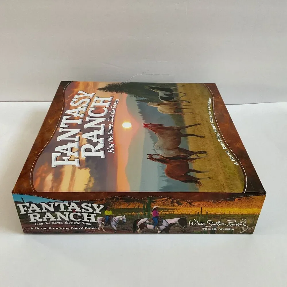 Fantasy Ranch Live The Dream Trail Ride Board Game Horses Ranching 100% COMPLETE